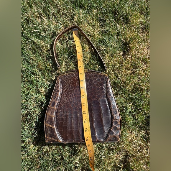 50s Vintage Crocodile Handbag - Picture 10 of 14